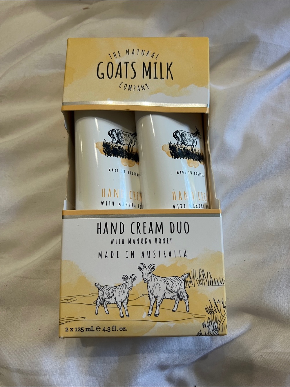 The Natural goat’s Milk Company Hand Cream Duo NIB